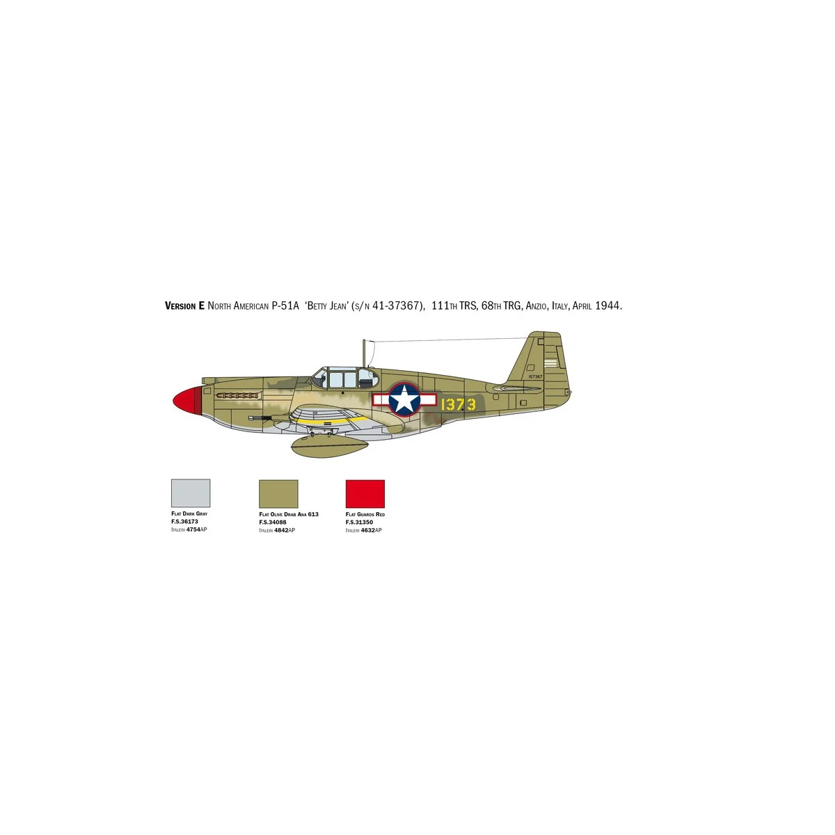 P-51A Mustang 1/72 Italeri Italeri I1423 - 3