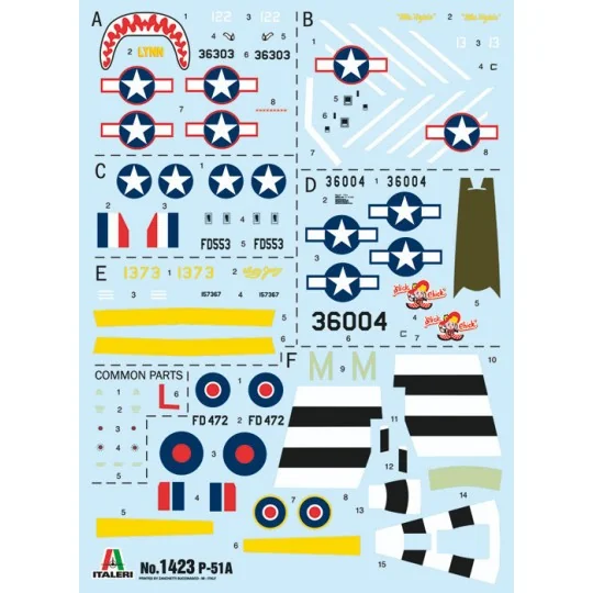 I1423-P-51A Mustang 1/72 Italeri