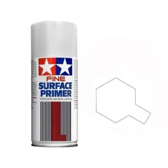 87044-Bombe primer d'accroche Apprêt blanc 180ml Tamiya - 87044