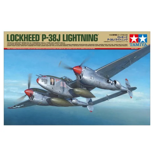61123-Avion Lockheed P-38J Lightning 1/48 Tamiya - 61123