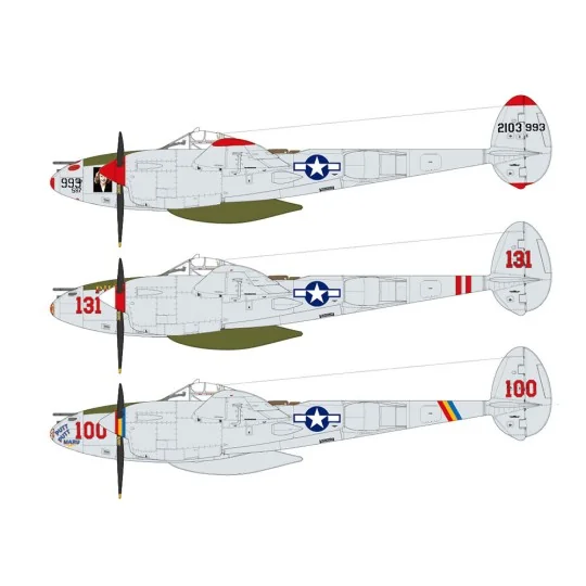 61123-Avion Lockheed P-38J Lightning 1/48 Tamiya - 61123
