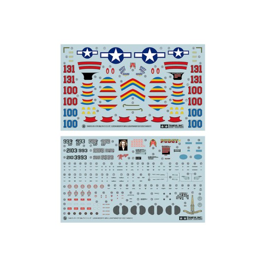 61123-Avion Lockheed P-38J Lightning 1/48 Tamiya