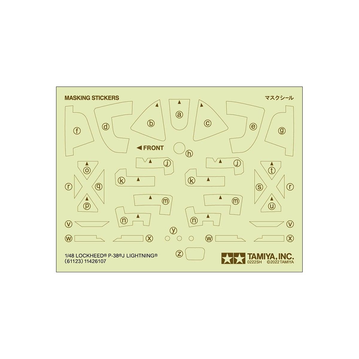 Avion Lockheed P-38J Lightning 1/48 Tamiya Tamiya 61123 - 18