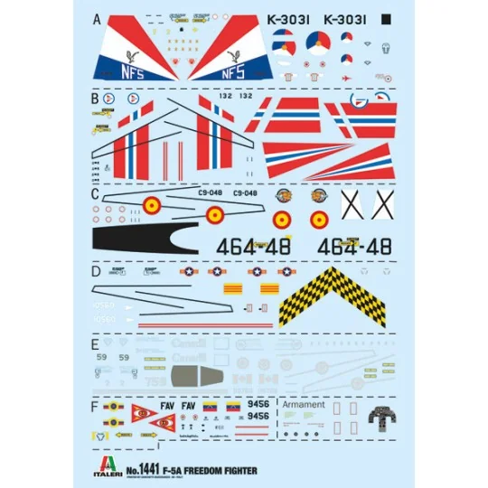 Avion F-5A Freedom Fighter 1/72 Italeri Italeri I1441 - 3 I1441-Avion F-5A Freedom Fighter 1/72 Italeri - I1441