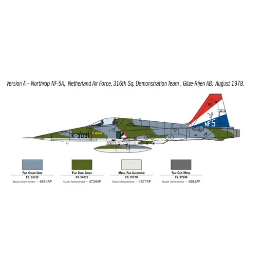 Avion F-5A Freedom Fighter 1/72 Italeri Italeri I1441 - 4 I1441-Avion F-5A Freedom Fighter 1/72 Italeri - I1441