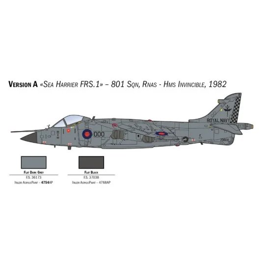 Airplane Sea Harrier FRS.1 1/72 Italeri Italeri I1236 - 4 I1236-Airplane Sea Harrier FRS.1 1/72 Italeri - I1236