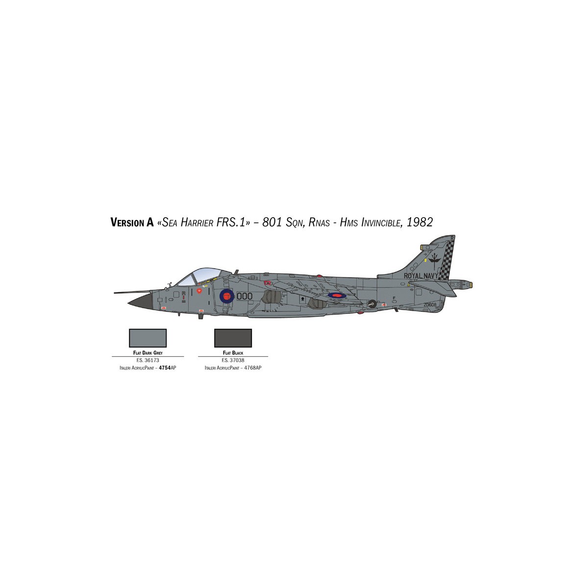 Airplane Sea Harrier FRS.1 1/72 Italeri Italeri I1236 - 4 Airplane Sea Harrier FRS.1 1/72 Italeri Italeri I1236 - 4