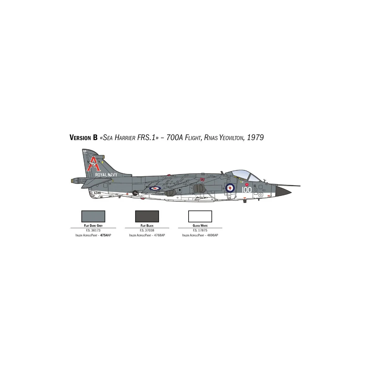 Avion Sea Harrier FRS.1 1/72 Italeri Italeri I1236 - 5
