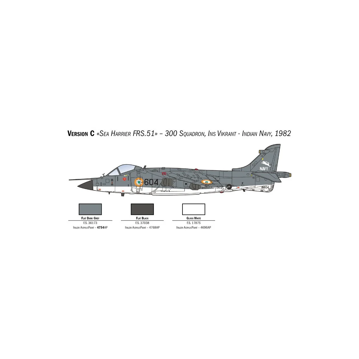 Airplane Sea Harrier FRS.1 1/72 Italeri Italeri I1236 - 6