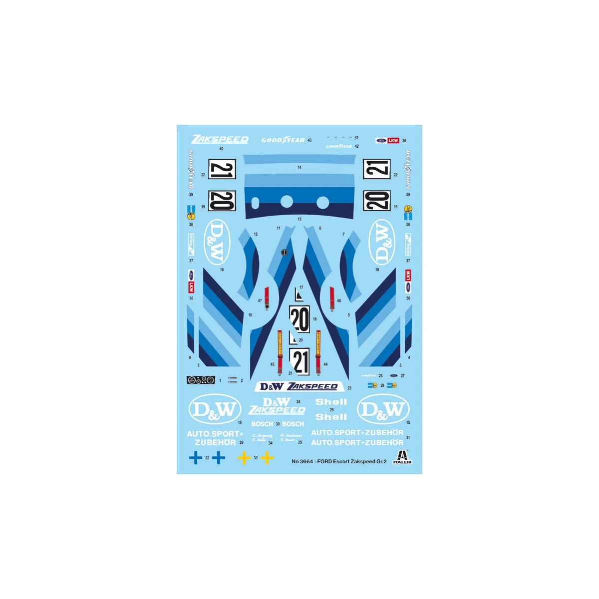 Ford Escort Zakspeed Gr.2 1/24 Italeri Italeri I3664 - 3