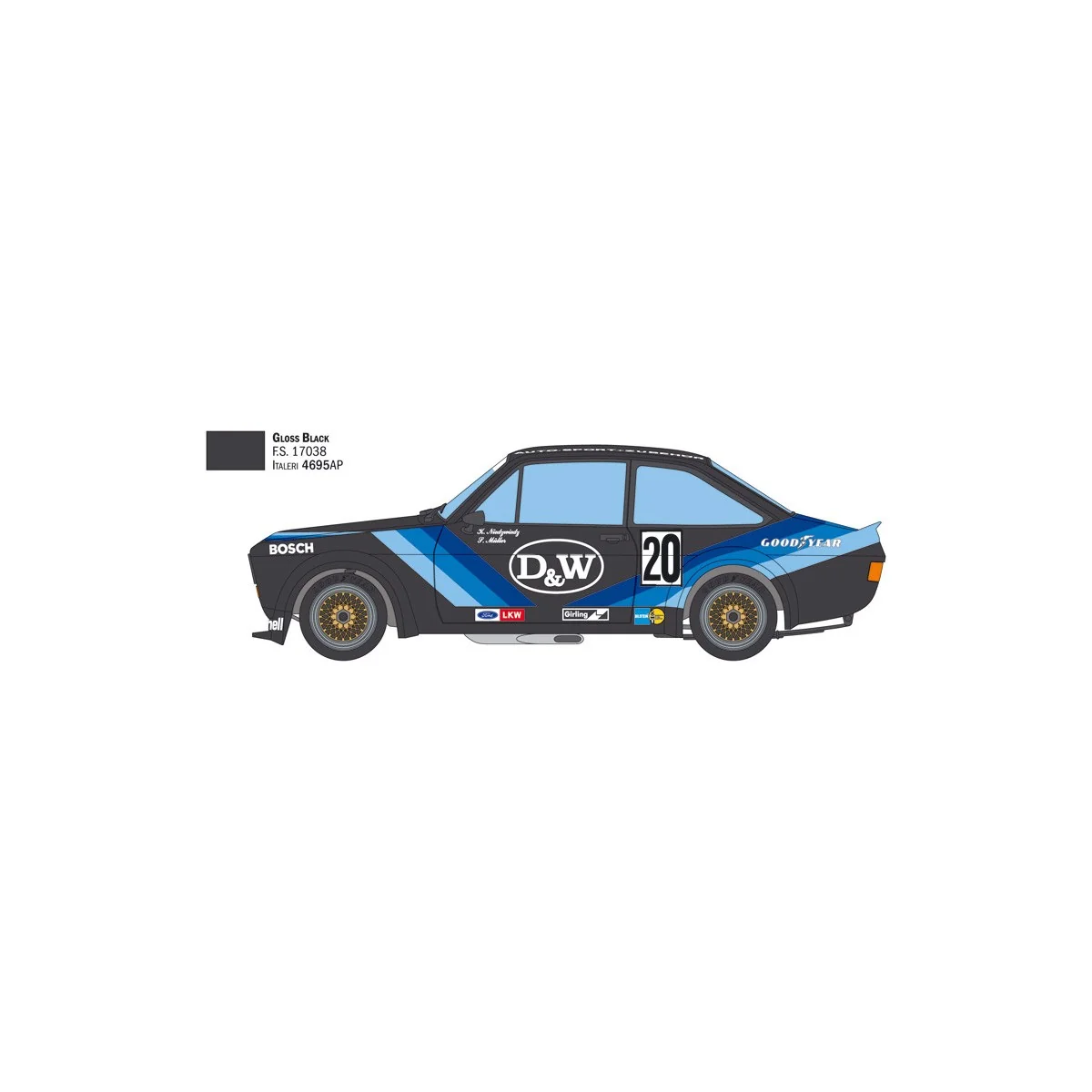 Ford Escort Zakspeed Gr.2 1/24 Italeri Italeri I3664 - 4 Ford Escort Zakspeed Gr.2 1/24 Italeri Italeri I3664 - 4