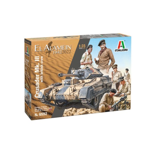 I6592-Char Crusader Mk.III et Equipage 1/35 Italeri