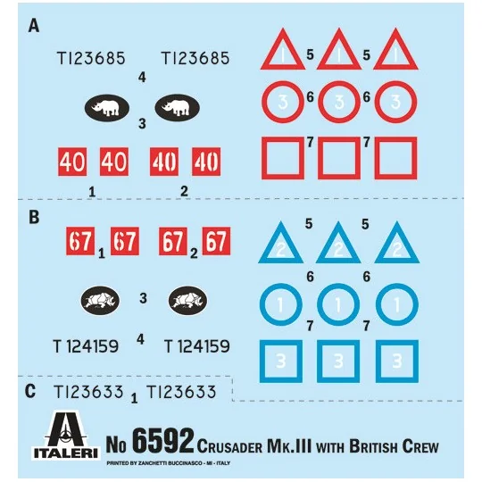 I6592-Char Crusader Mk.III et Equipage 1/35 Italeri