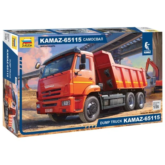 Dump truck Kamaz-65115 1/35 Zvezda Zvezda Z3650 - 1 Z3650-Dump truck Kamaz-65115 1/35 Zvezda - Z3650