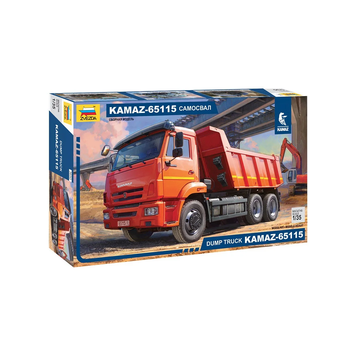 Dump truck Kamaz-65115 1/35 Zvezda Zvezda Z3650 - 1 Dump truck Kamaz-65115 1/35 Zvezda Zvezda Z3650 - 1