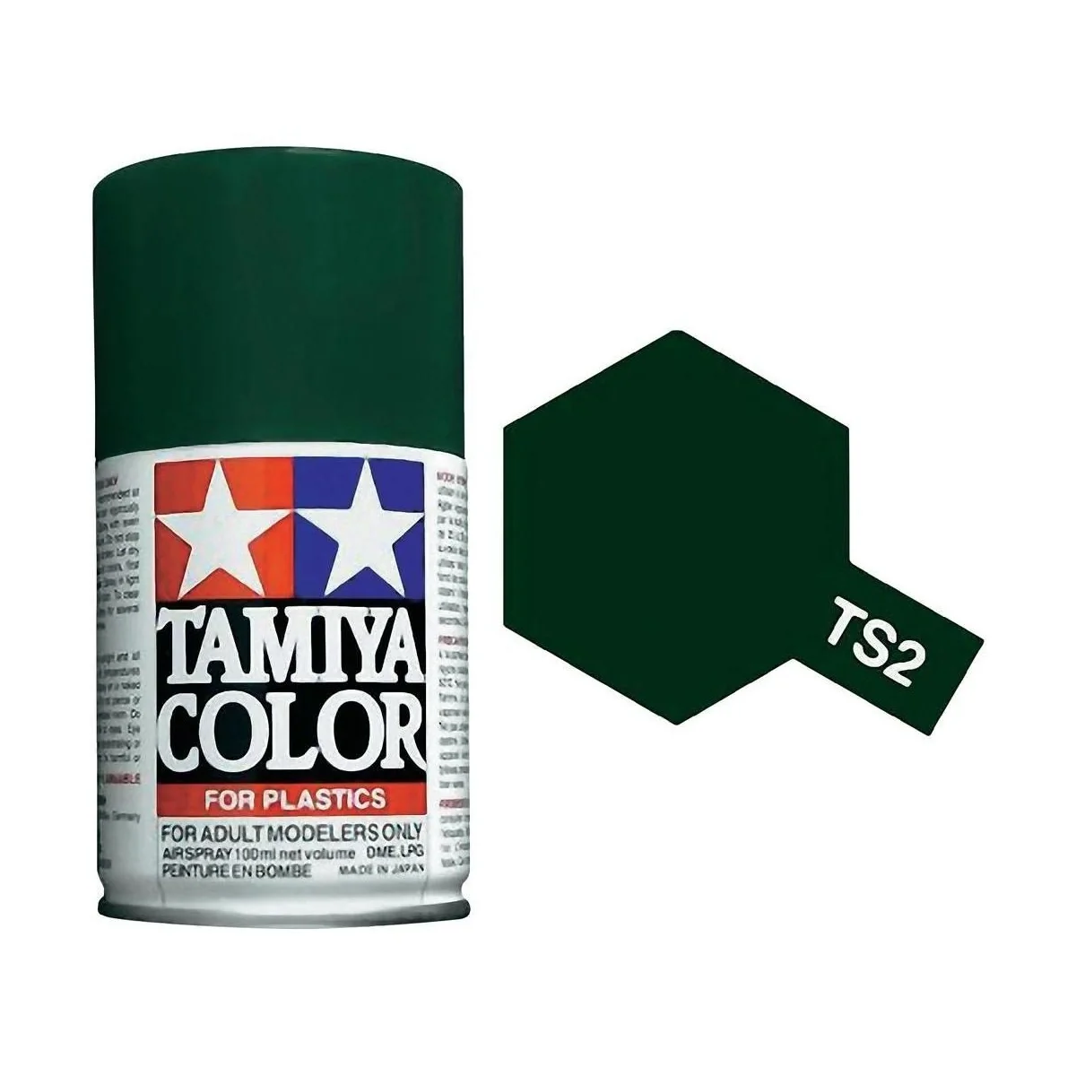 Peinture bombe Vert foncé mat TS2 Tamiya Tamiya 85002 - 1