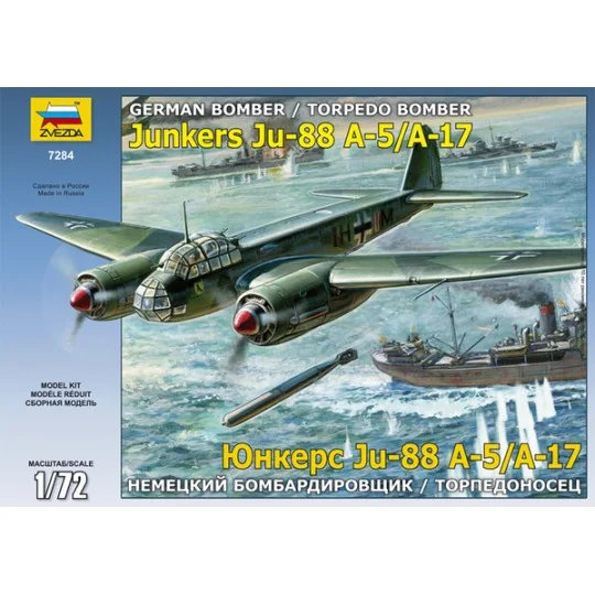 Z7284-Aircraft Junkers Ju-88 A-5/A-17 1/72 Zvezda - Z7284