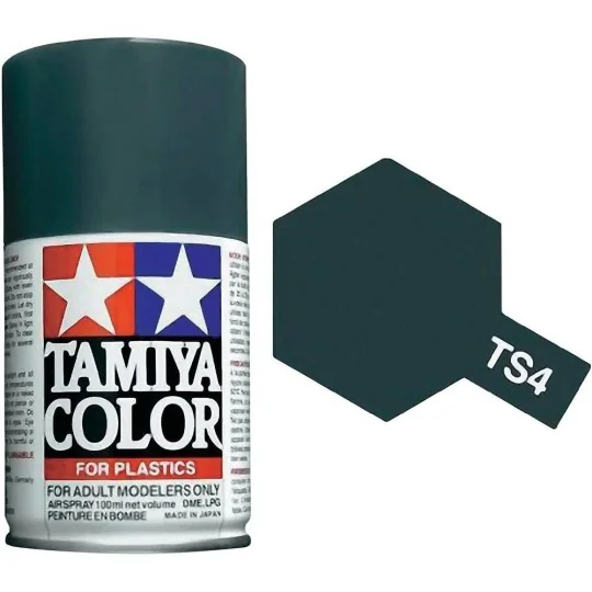 85004-Tamiya TS4 matte Panzer Grey spray paint - 85004