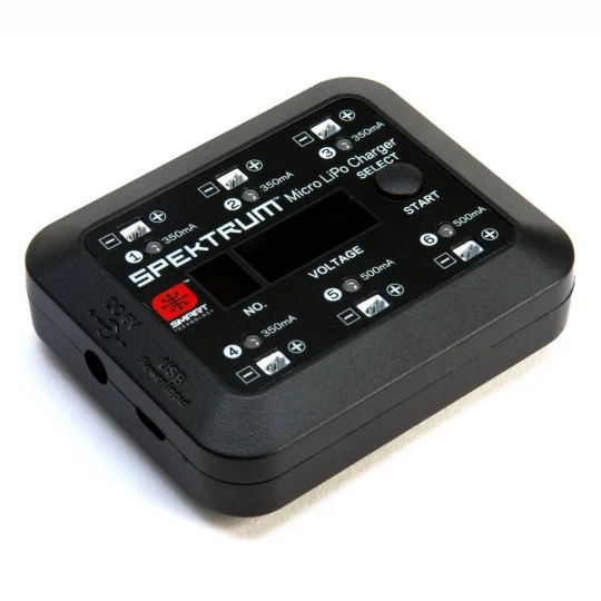 Smart Micro Charger 6-port DC/USB 1S Lipo Spektrum Spektrum SPMXC1060 - 1 SPMXC1060-Smart Micro Charger 6-port DC/USB 1S Lipo Spektrum - SPMXC1060