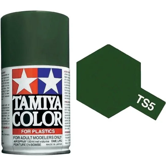 Spray paint Olive Drab matte TS5 Tamiya - 85005 - 85005 85005-Spray paint Olive Drab matte TS5 Tamiya - 85005