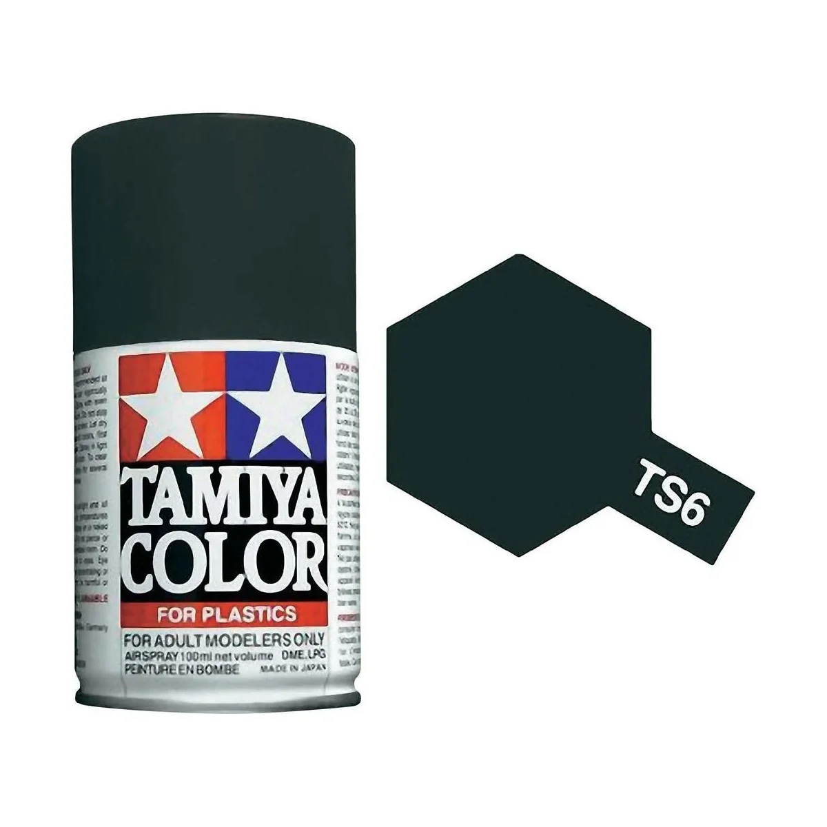 Peinture bombe Noir mat TS6 Tamiya Tamiya 85006 - 1 Peinture bombe Noir mat TS6 Tamiya Tamiya 85006 - 1