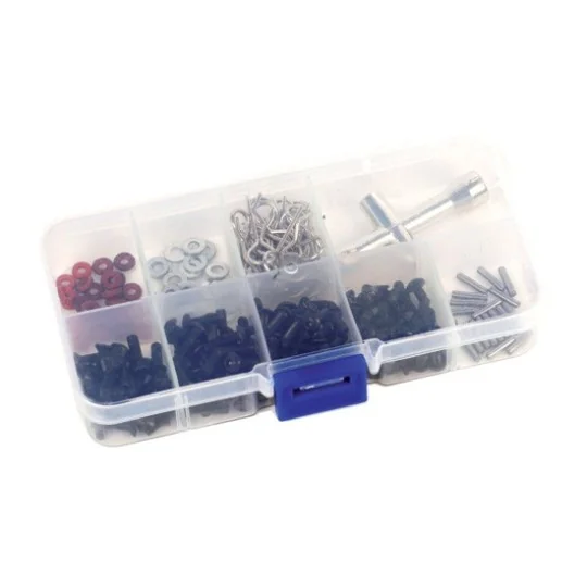 Screw box + car accessories 270 pieces - T2M T2M T422556 - 2 T422556-Screw box + car accessories 270 pieces - T2M - T422556