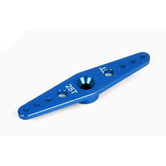 T422564B-Palonnier servo double alu 25T bleu T2M - T422564B