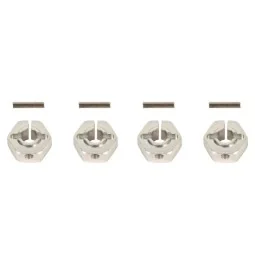Hexagons of wheels alu gray 12mm (4) T2m Serpent T422572G - 1