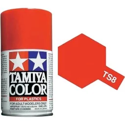 Paint bomb red shiny Italian TS8 Tamiya - 85008