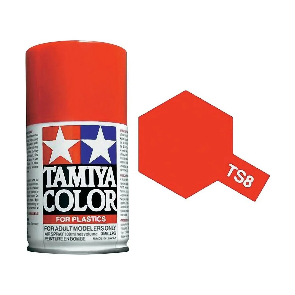 Paint bomb red shiny Italian TS8 Tamiya - 85008