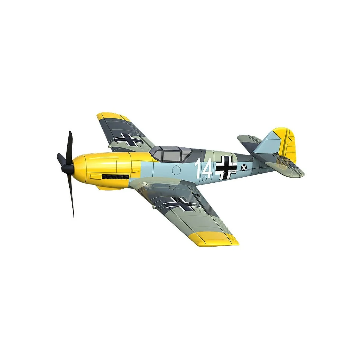 Messerschmitt BF109 400mm aircraft with RTF Volantex flight stabilizer Volantex V761-11 - 2