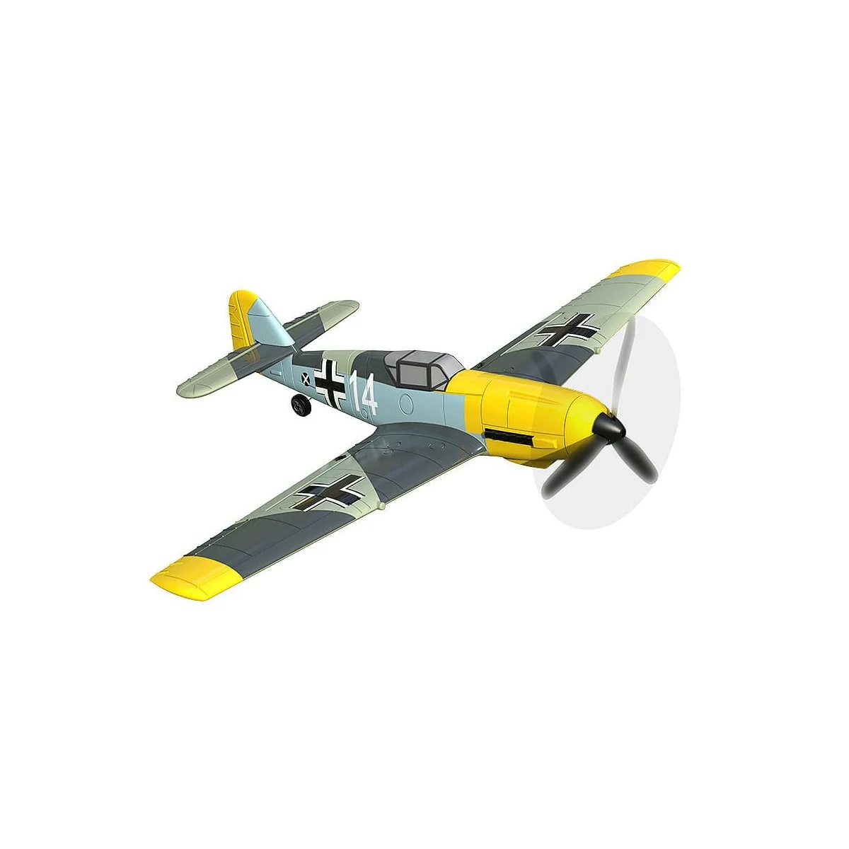Messerschmitt BF109 400mm aircraft with RTF Volantex flight stabilizer Volantex V761-11 - 4