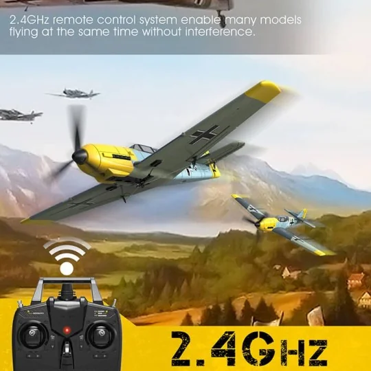 V761-11-Messerschmitt BF109 400mm aircraft with RTF Volantex flight stabilizer - V761-11