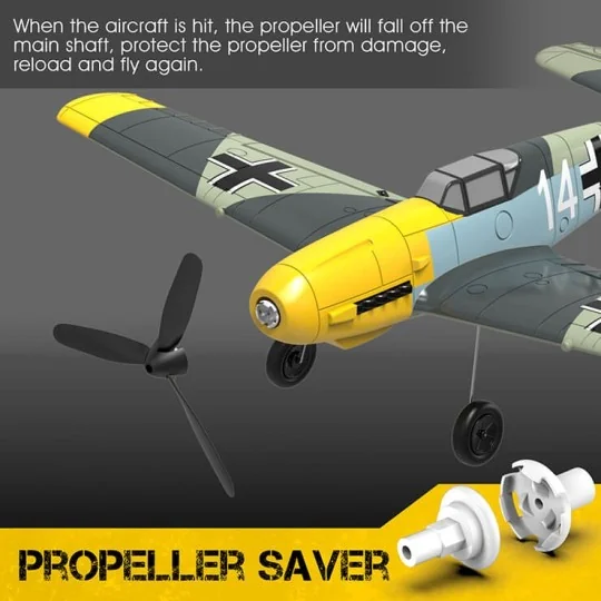 V761-11-Messerschmitt BF109 400mm aircraft with RTF Volantex flight stabilizer - V761-11
