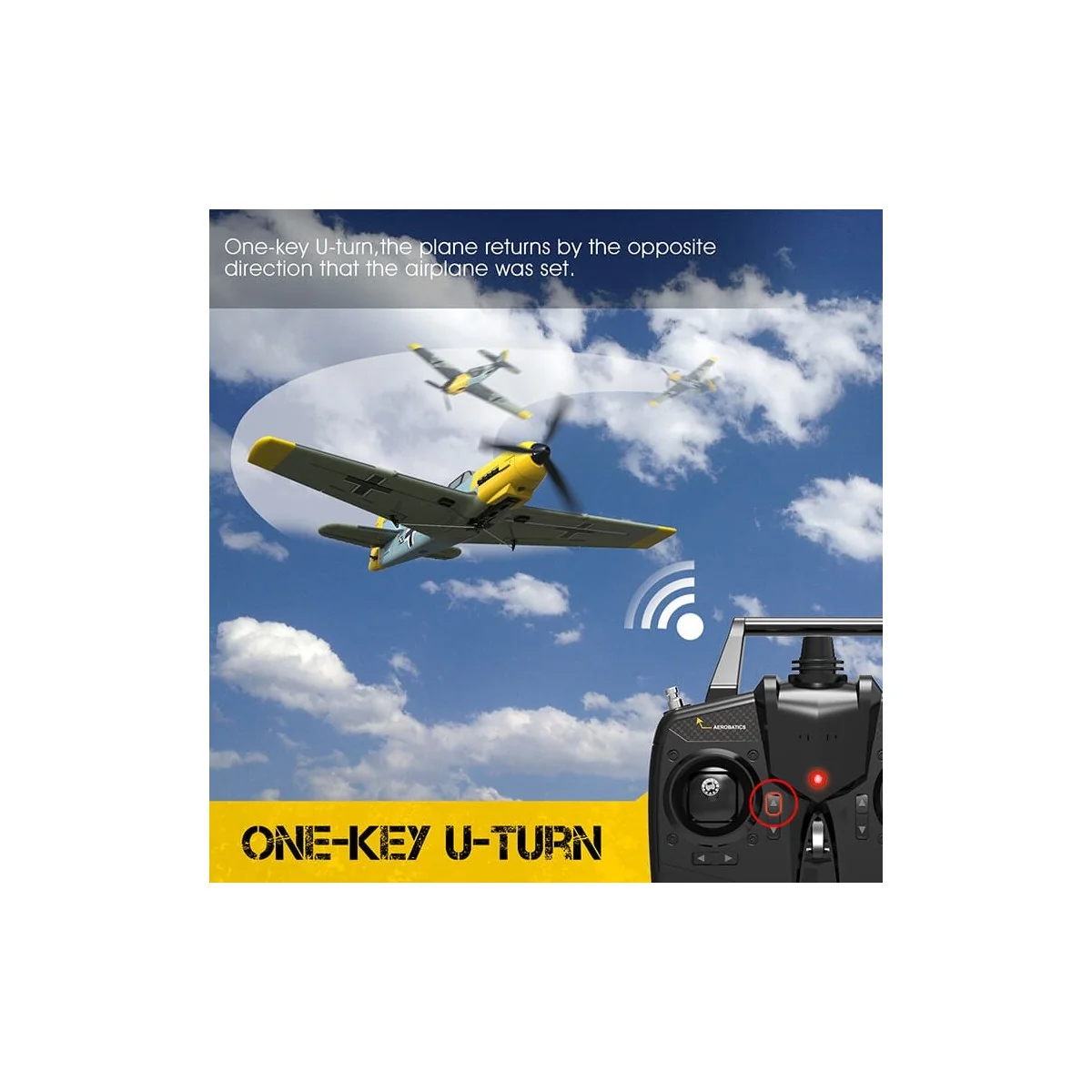 Avion Messerschmitt BF109 400mm avec stabilisateur de vol RTF Volantex Volantex V761-11 - 12