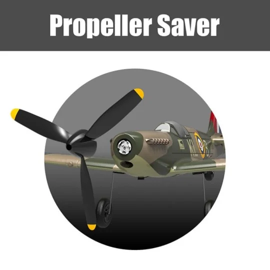 V761-12V2G-Avion Spitfire 400mm avec stabilisateur de vol RTF Volantex - V761-12V2G
