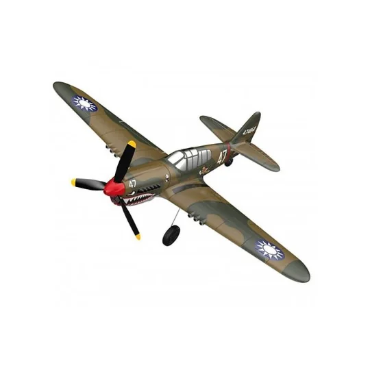 V761-13-Avion P40 Warhawk 400mm avec stabilisateur de vol RTF Volantex - V761-13