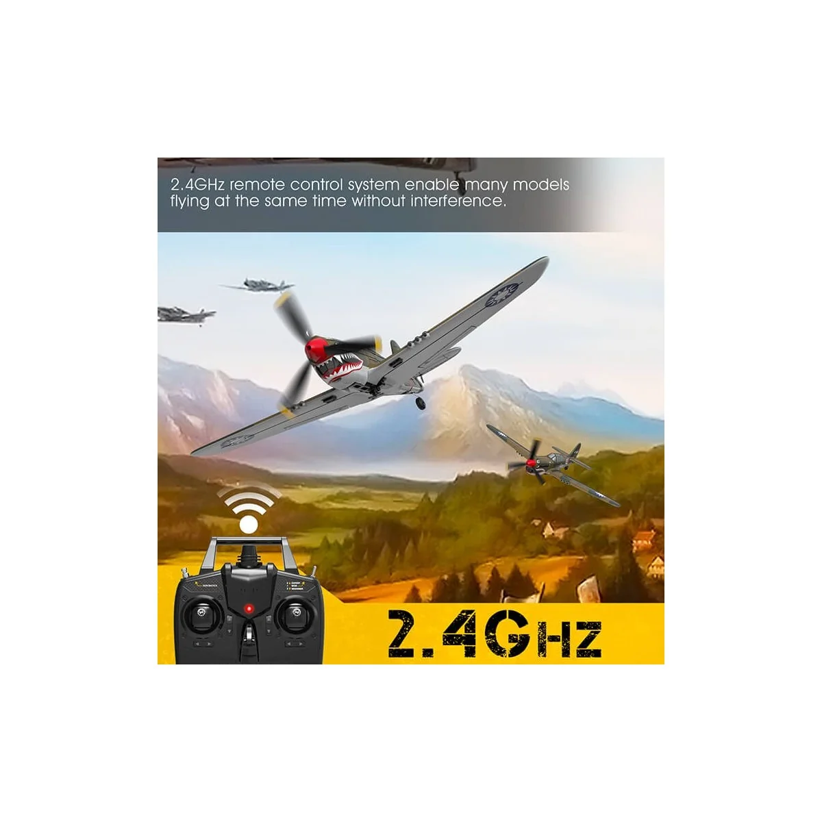 P40 Warhawk 400mm aircraft with RTF Volantex flight stabilizer Volantex V761-13 - 3