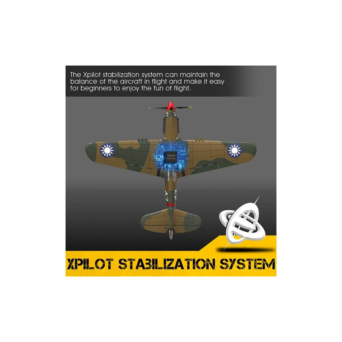 Avion P40 Warhawk 400mm avec stabilisateur de vol RTF Volantex Volantex V761-13 - 5