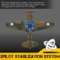V761-13-Avion P40 Warhawk 400mm avec stabilisateur de vol RTF Volantex - V761-13