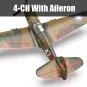 V761-13-Avion P40 Warhawk 400mm avec stabilisateur de vol RTF Volantex - V761-13