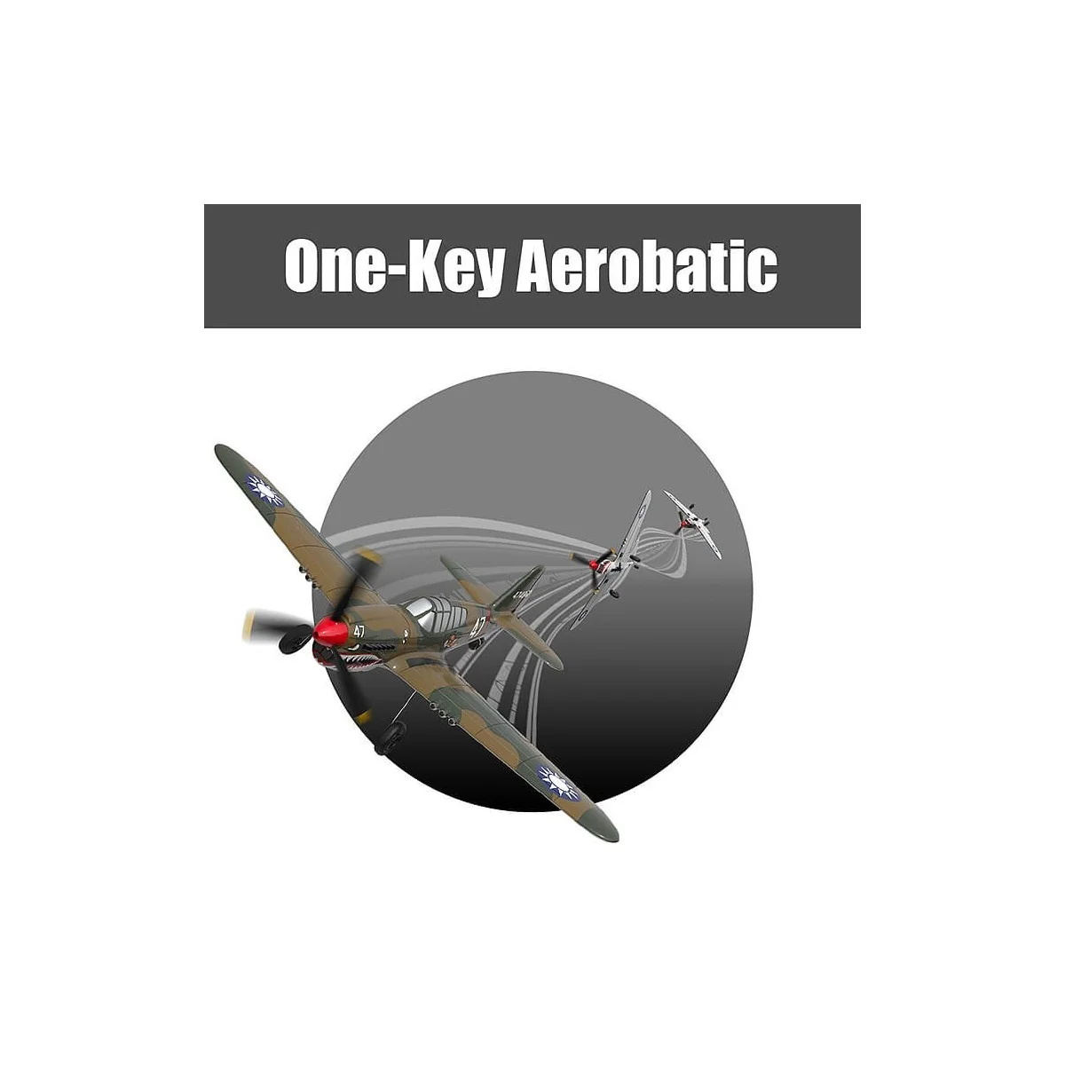 Avion P40 Warhawk 400mm avec stabilisateur de vol RTF Volantex Volantex V761-13 - 10