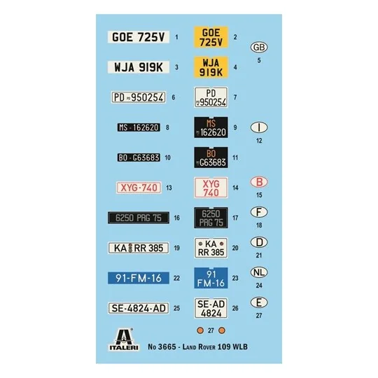I3665-Land Rover 109 LWB 1/24 Italeri