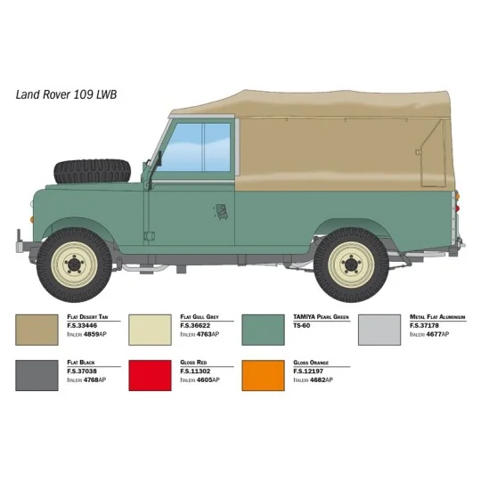 Land Rover 109 LWB 1/24 Italeri Italeri I3665 - 4 I3665-Land Rover 109 LWB 1/24 Italeri - I3665