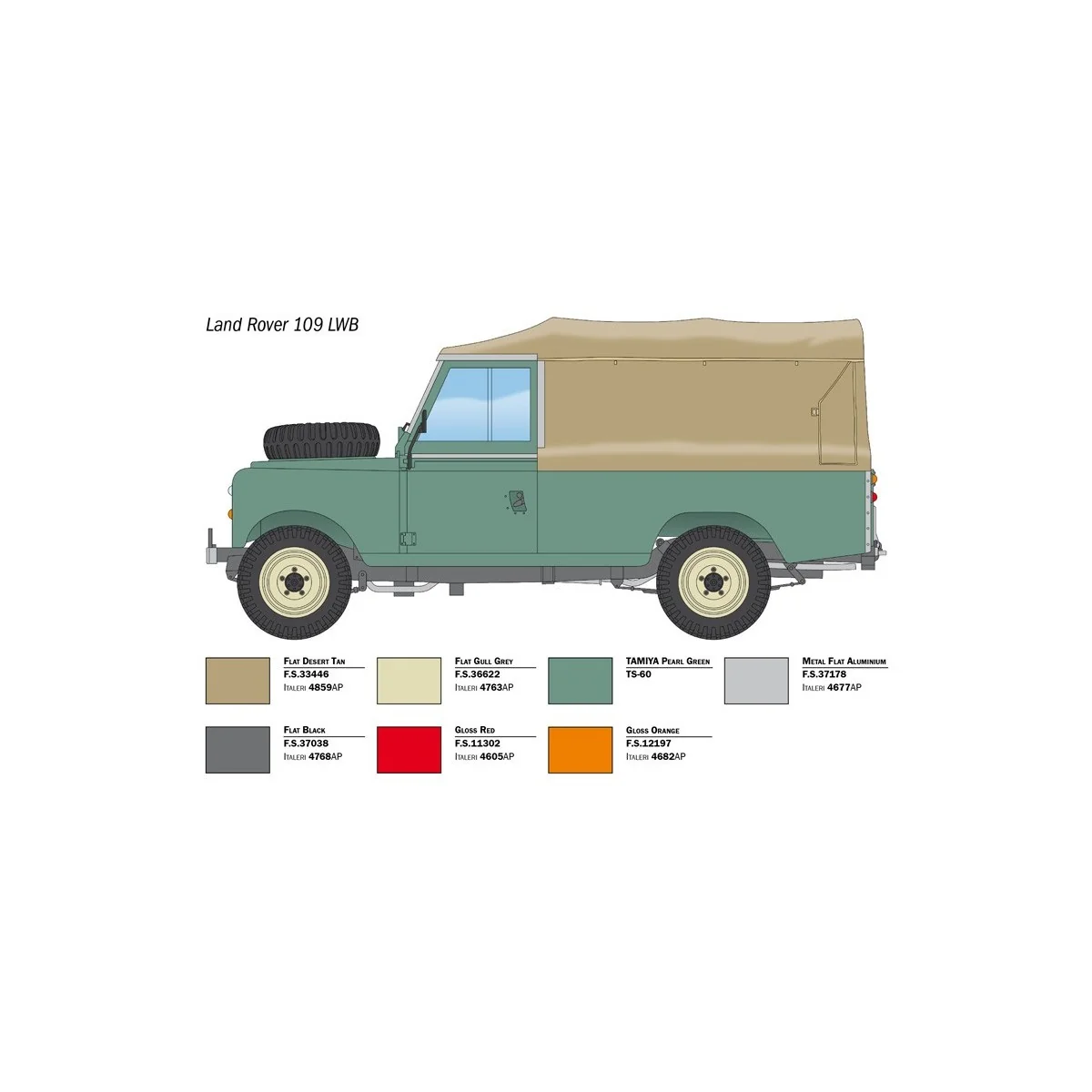 Land Rover 109 LWB 1/24 Italeri Italeri I3665 - 4 Land Rover 109 LWB 1/24 Italeri Italeri I3665 - 4