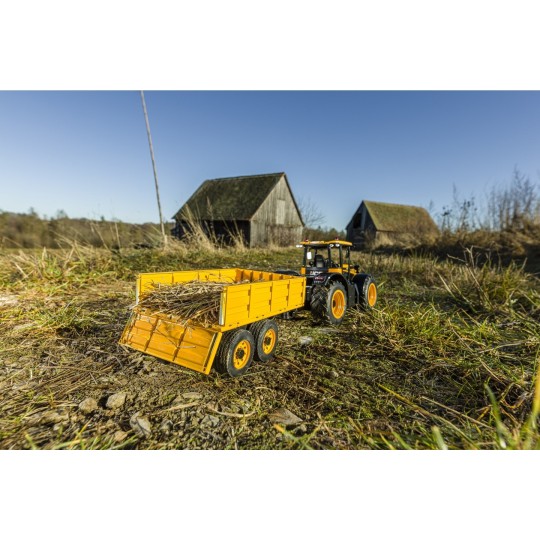 500907654-JCB tractor with trailer 1/16 RTR Carson