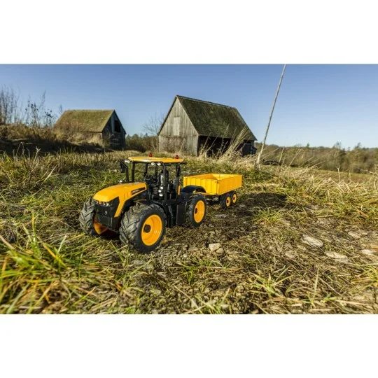 500907654-JCB tractor with trailer 1/16 RTR Carson - 500907654