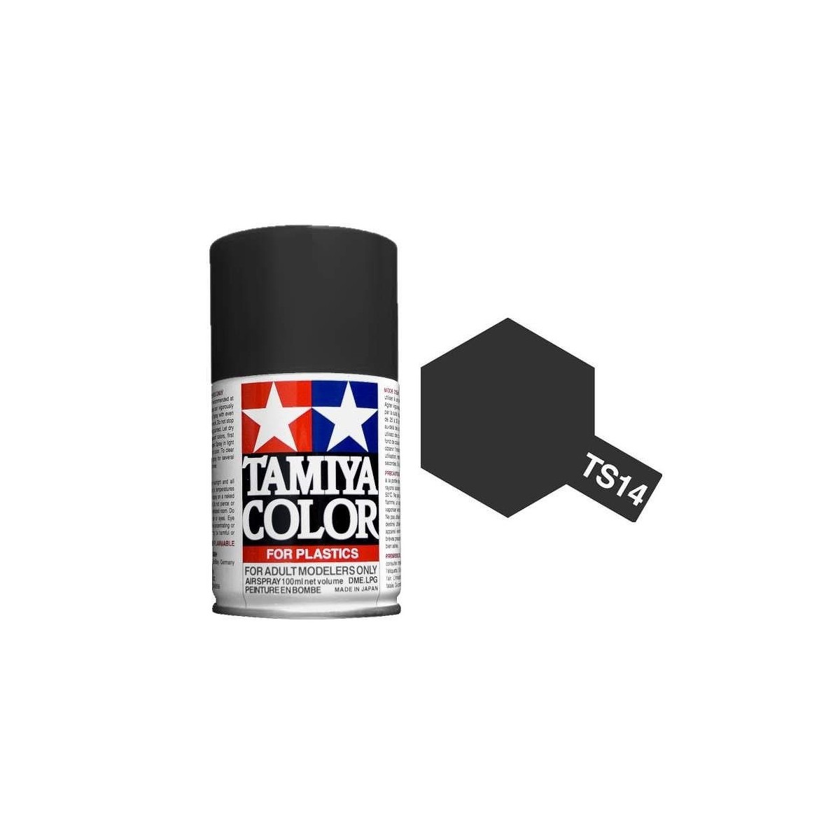 Peinture bombe Noir brillant TS14 Tamiya Tamiya 85014 - 1