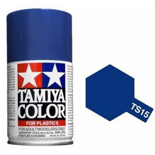 85015-Tamiya TS15 Gloss Blue Spray Paint - 85015