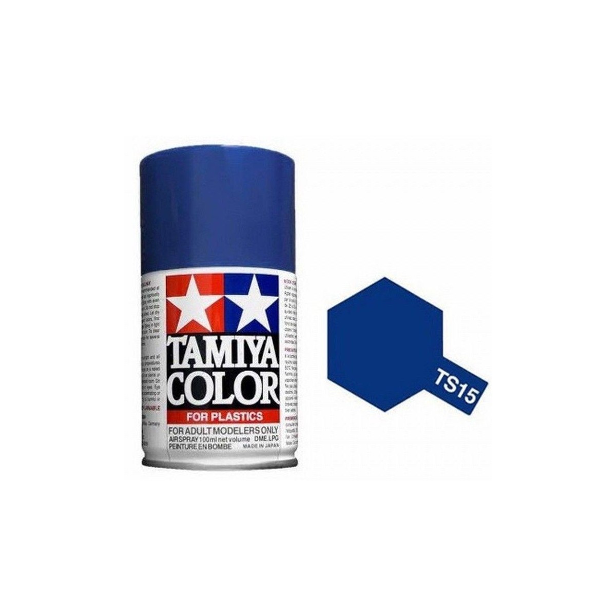 Peinture bombe Bleu brillant TS15 Tamiya Tamiya 85015 - 1